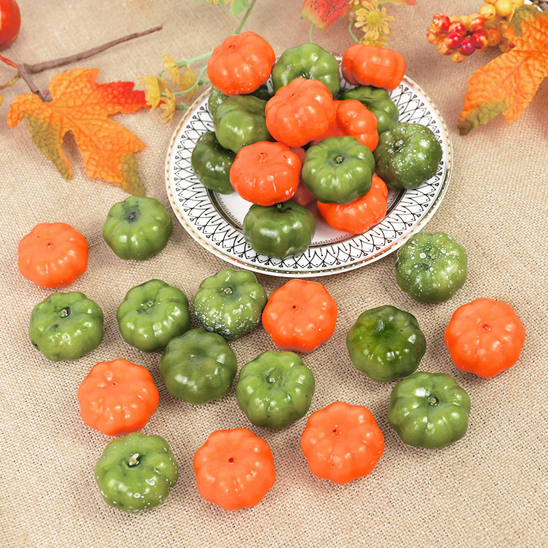 Science Of Happiness - 25pcs Mini Halloween Artificial Pumpkin Foam