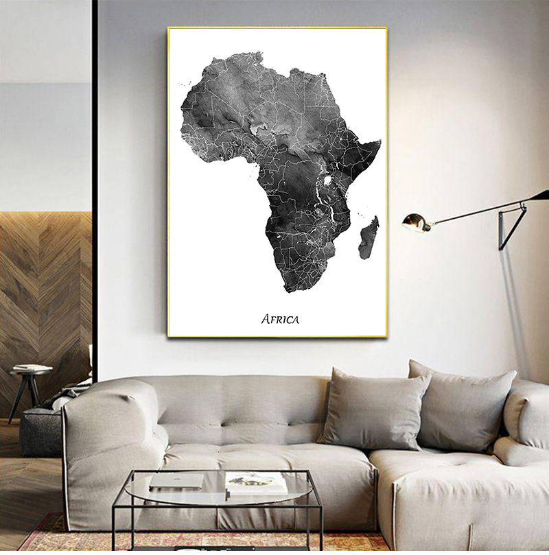 Africa map posters and prints  - Star Map Poster 评论和价格