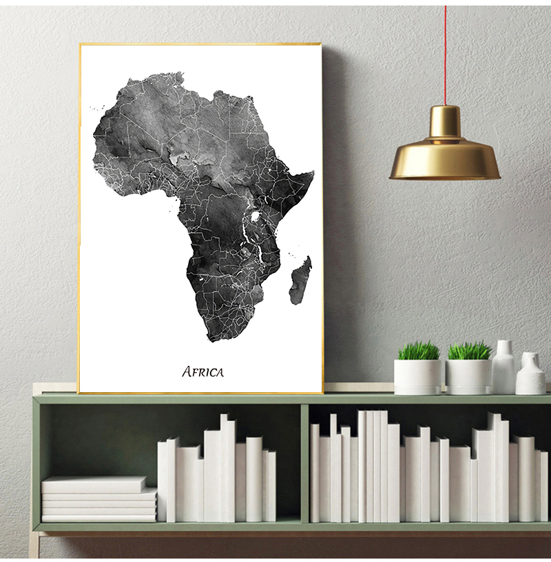 Africa map posters and prints  - Star Map Poster 评论和价格