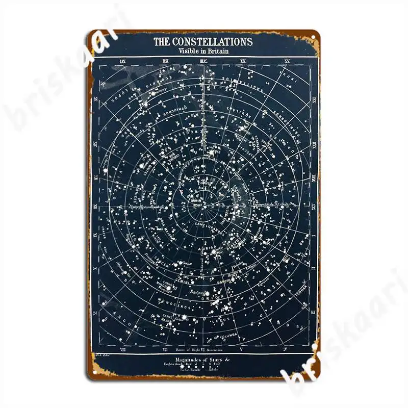 Vintage Star Constellations Ma - Star Map Poster 评论和价格