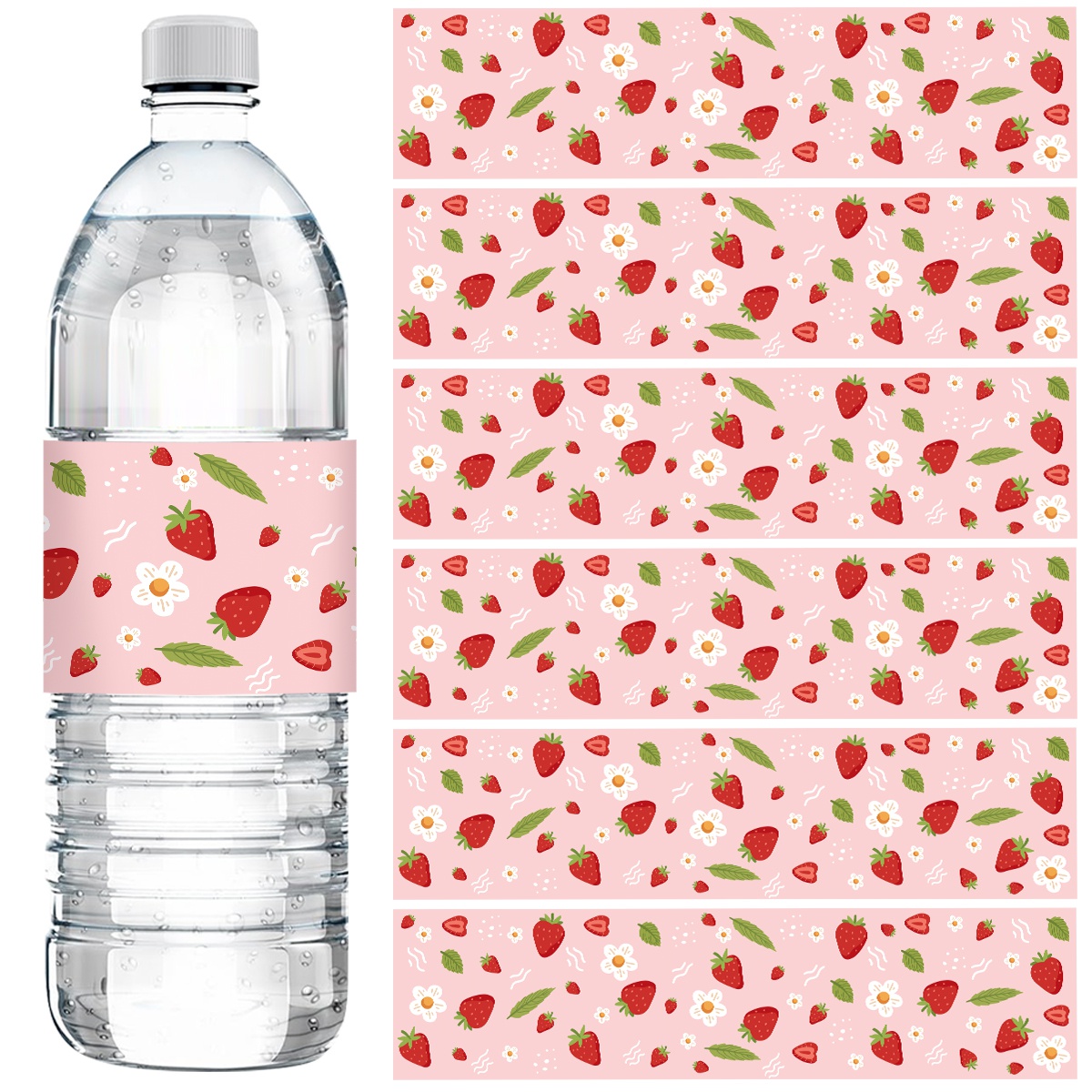 10pcs Strawberry Water Bottle  - Science Of Happiness 评论和价格
