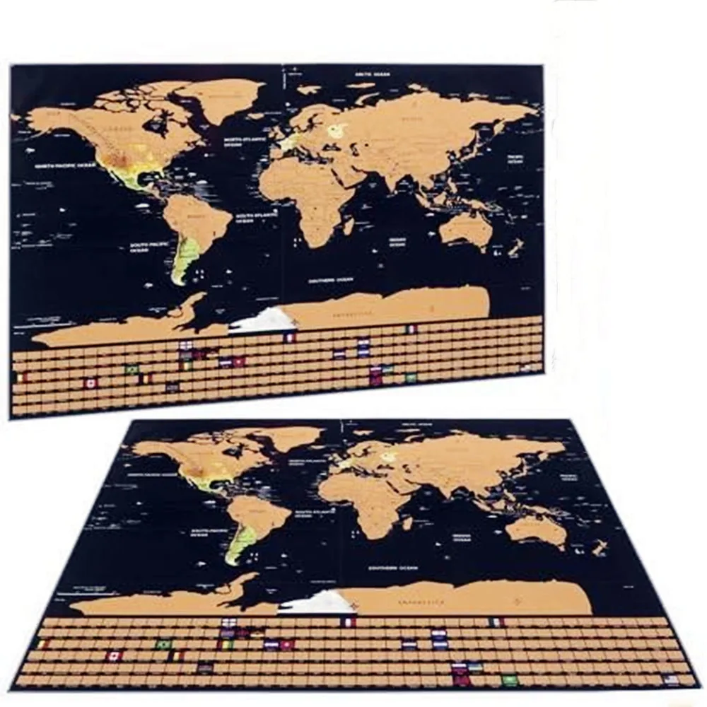 New Deluxe Travel Scratch Worl - Star Map Poster 评论和价格