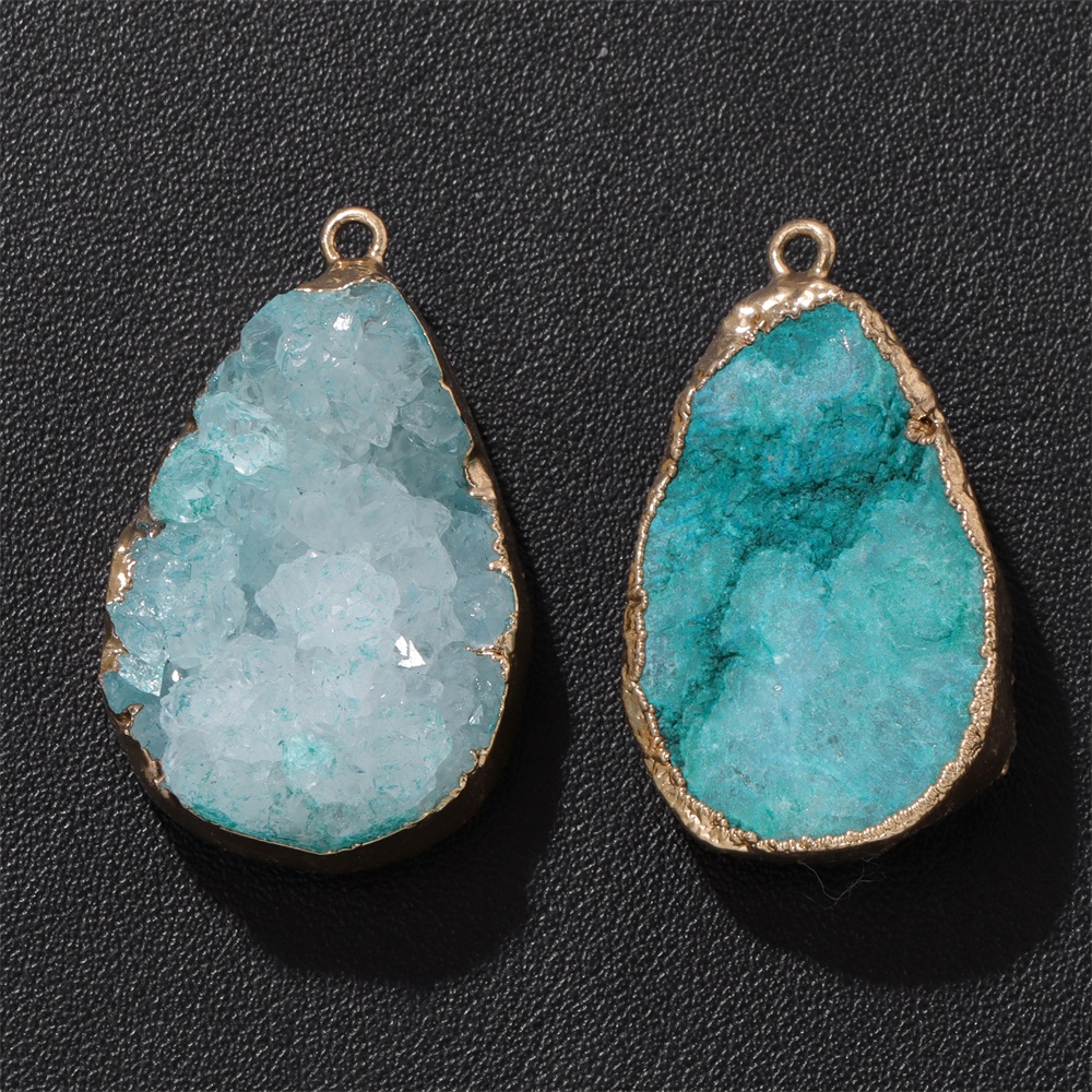 1PC Natural Agate Geode Pendan - Science Nature 评论和价格