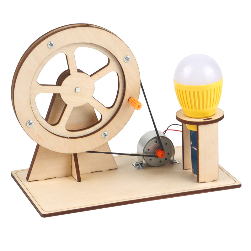 Wooden Hand Generator Kids Sci - Science And Invention 评论和价格