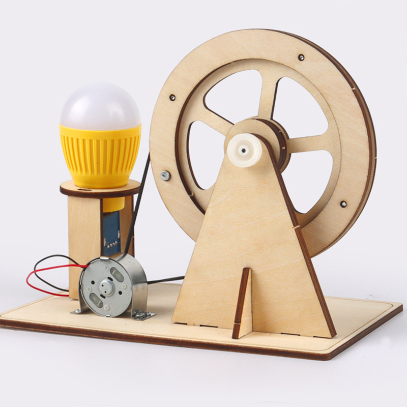 Wooden Hand Generator Kids Sci - Science And Invention 评论和价格