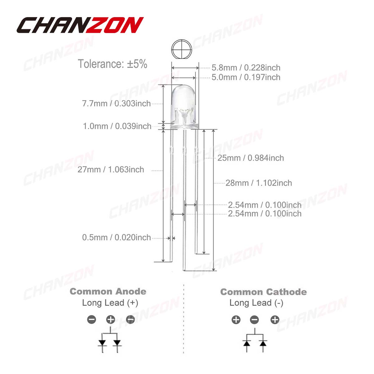 100pcs 5 mm LED Light Emitting - Hobby Is Science 评论和价格
