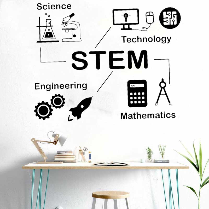 STEM wall stickers science tec - Science And Invention 评论和价格