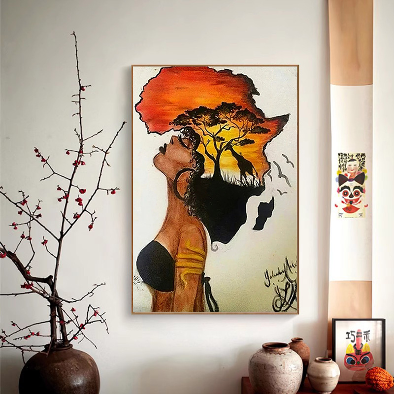 Classical African Woman Poster - Star Map Poster 评论和价格