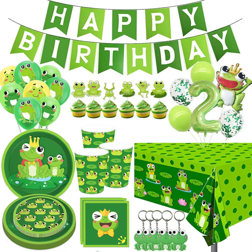 Frog Birthday Party Decoration - Science Of Happiness 评论和价格