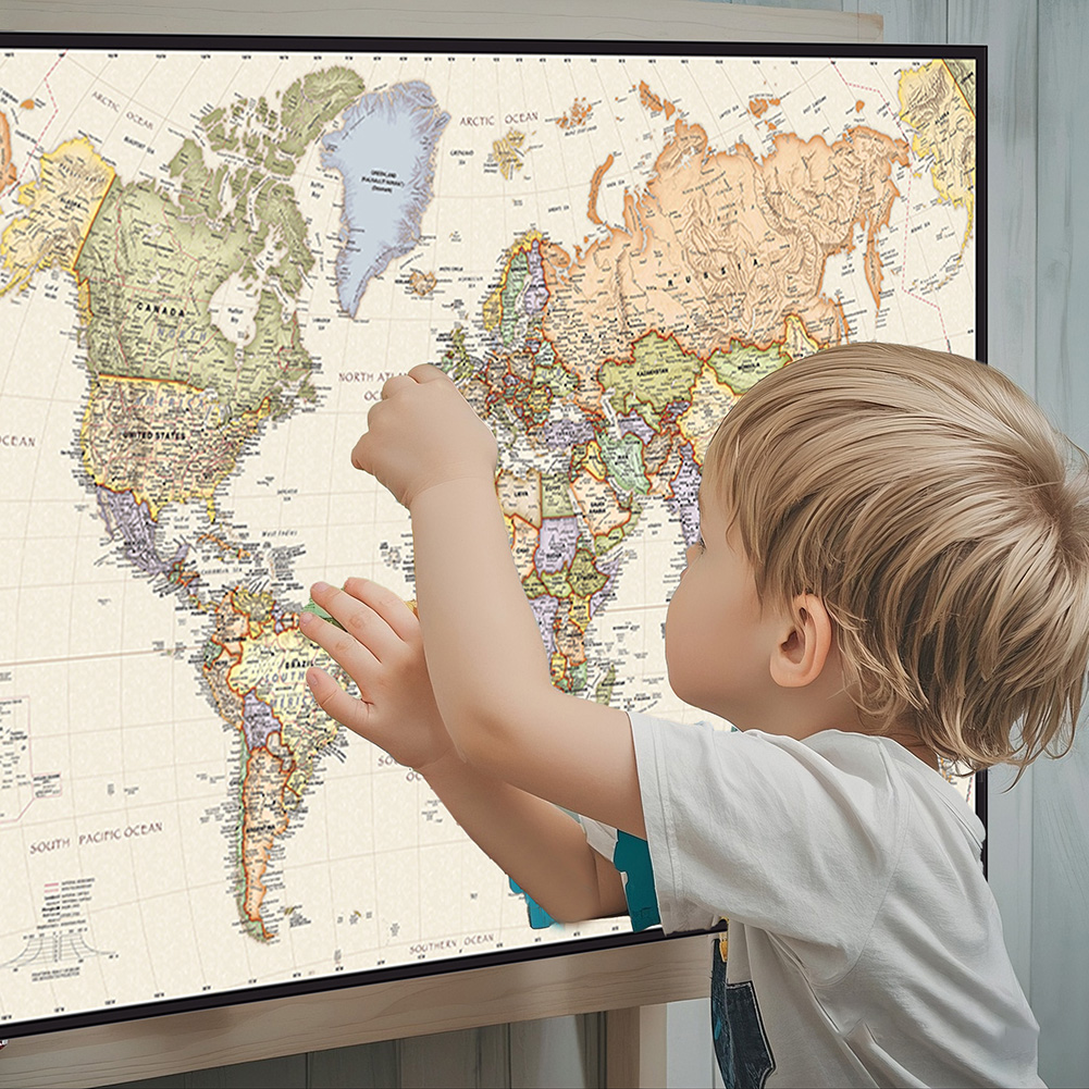 Vintage Hanging Poster World M - Star Map Poster 评论和价格