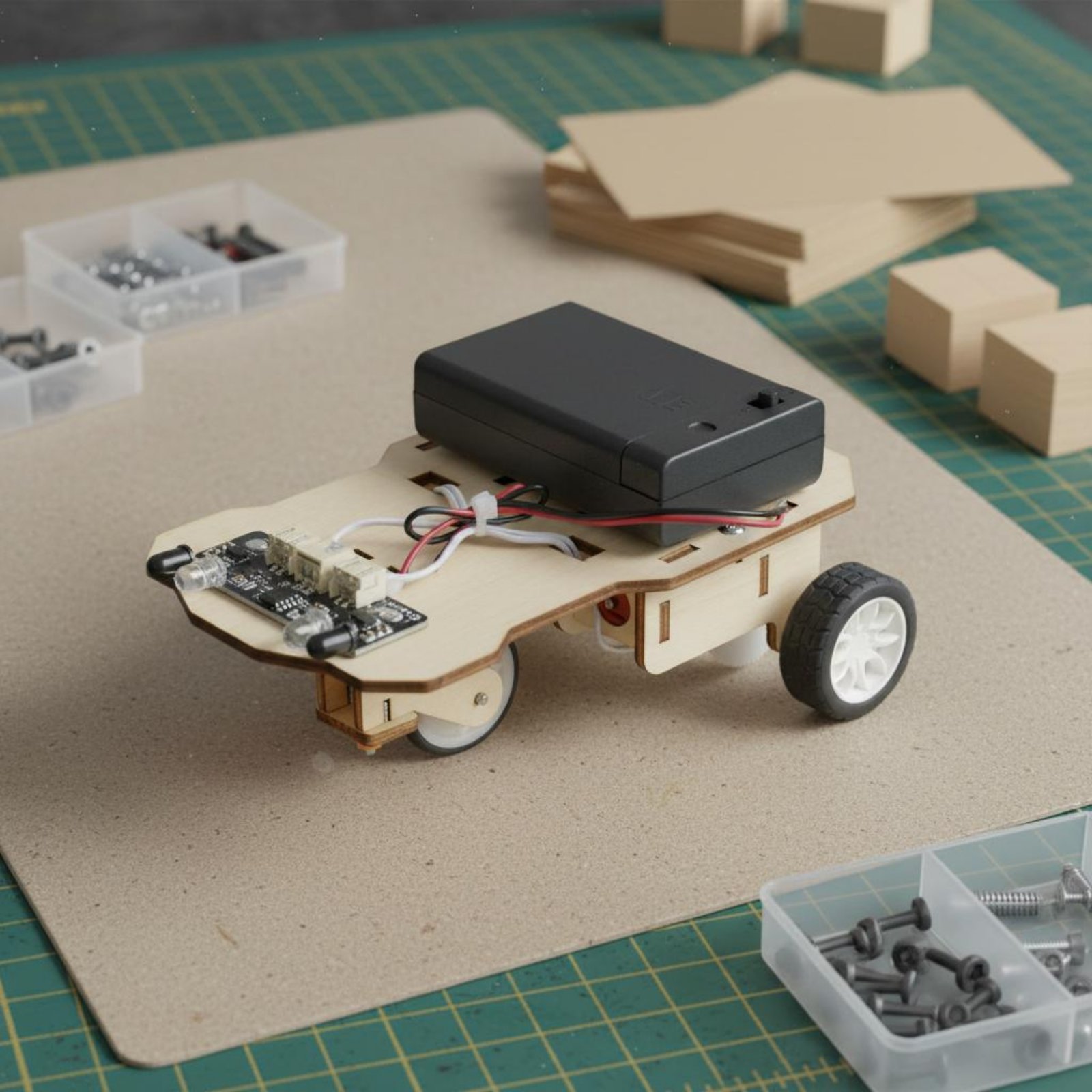 Wooden Intelligent Vehicle Kit - Science Kit 评论和价格